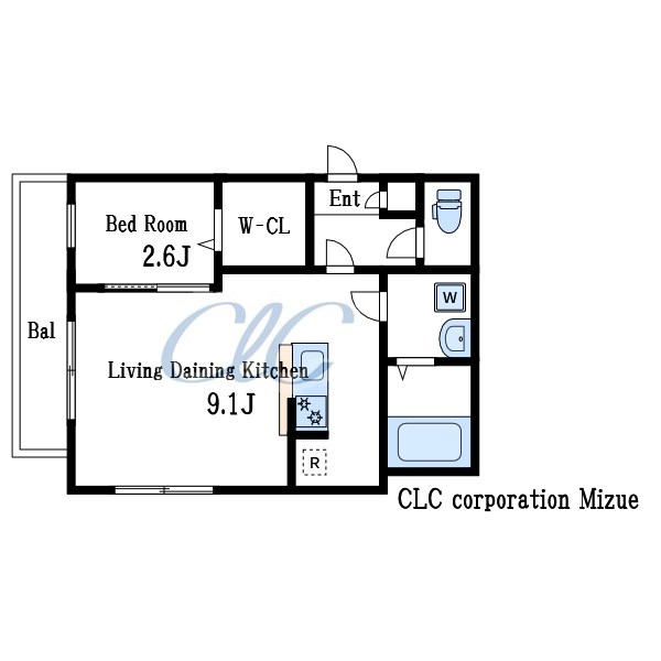 KLEIS一之江Ⅱ 間取り図