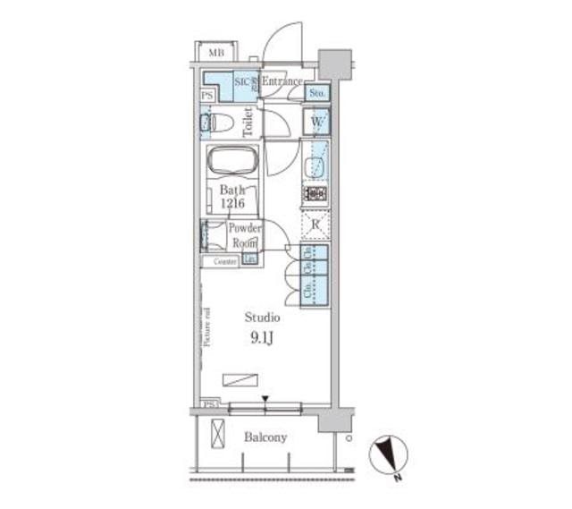 パークアクシス駒込ＨＩＬＬＴＯＰ 間取り