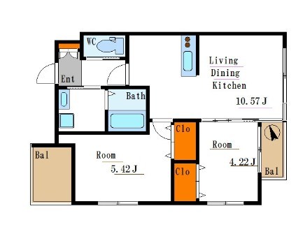 フォルトゥーナ門前仲町 間取り