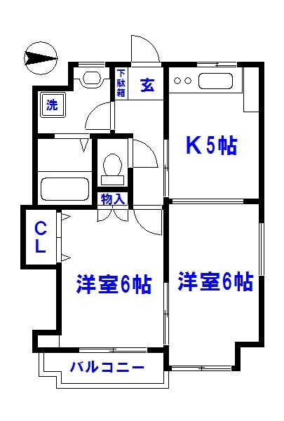 サンライズシナサン   間取り