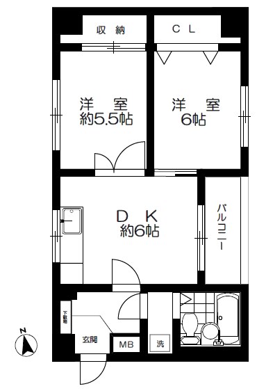 第6芙蓉ハイツ 間取り