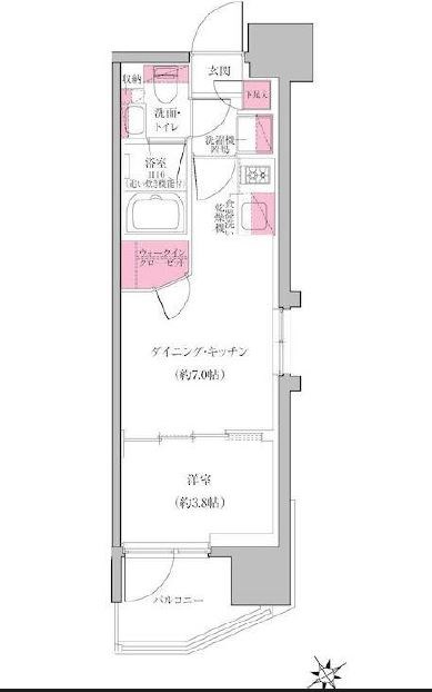 レジディア門前仲町プレイス 間取り