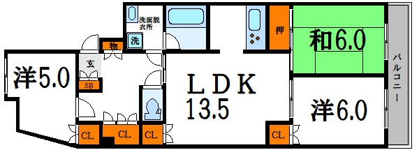 ペイネ・新柴又 間取り