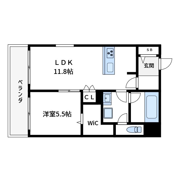 メゾンクレール谷在家 間取り