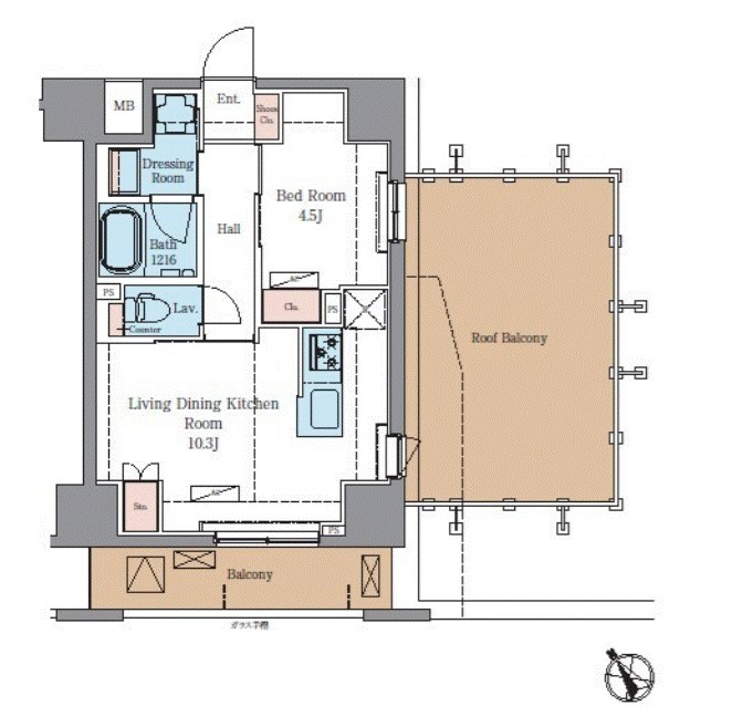 ラグゼナ北千住Ⅱ 間取り
