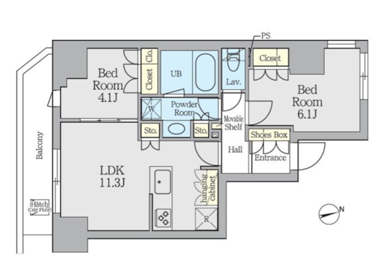 クレストコート上野 間取り