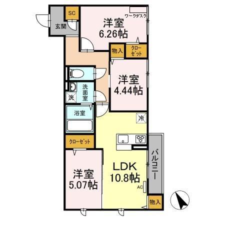 アンジュール新田 間取り