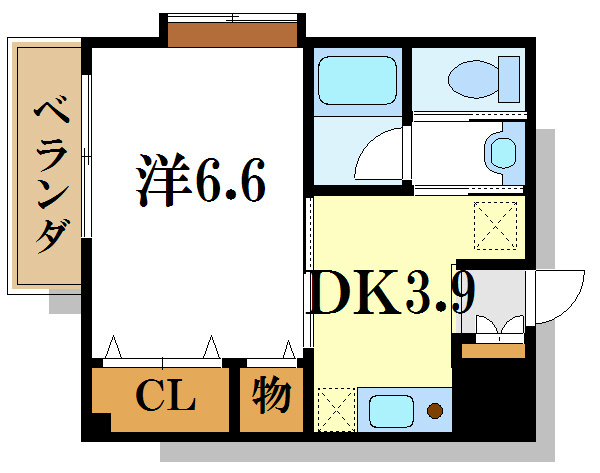 ステュディオ船堀 間取り図