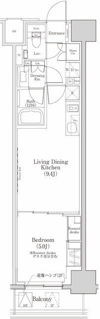 ザパークハビオ日本橋三越前 間取り図