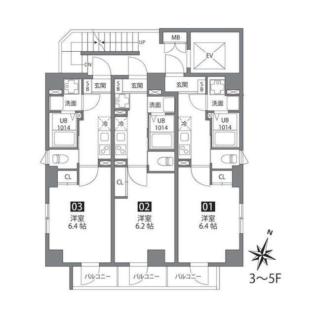 First　Residence　西日暮里 間取り図