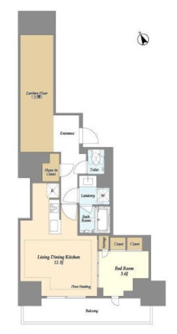オアーゼ日暮里レジデンス  間取り図