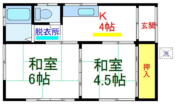 第二コーポ入山 間取り