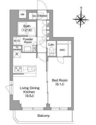 ＢＰＲレジデンス大島  間取り