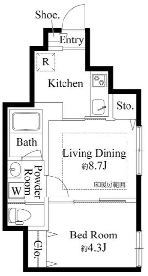 ウッドクレスト荒川レジデンス 間取り図