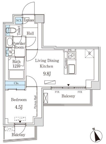 インスタイルレジデンス本駒込 間取り