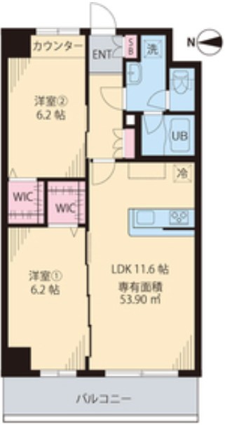 コルザＫⅡ 間取り図