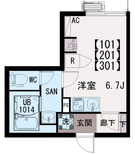イクシオ上一色 間取り図