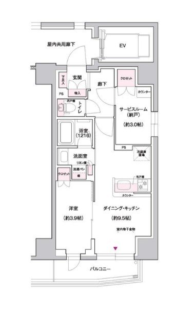 ジェイグランコート上野入谷 間取り