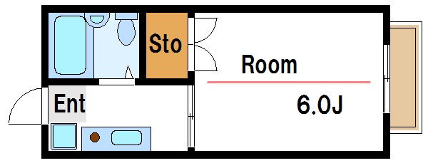 ホトコーポＢー２ 間取り図