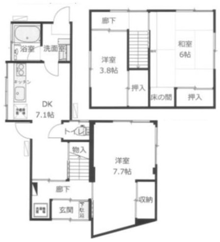 向島４丁目戸建 間取り