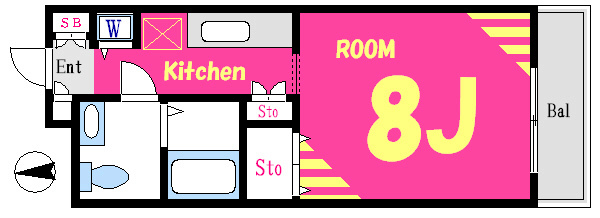 ベラルーサ１３番館 間取り図