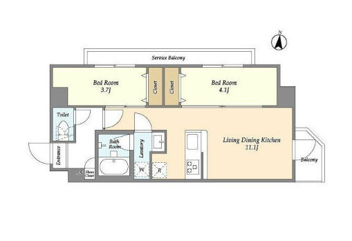 アルファコート梅島 間取り