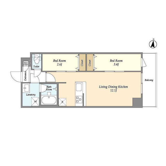アルファコート梅島 間取り
