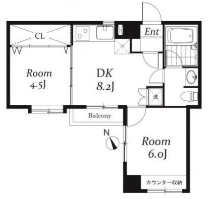 第６メゾンドヨシノ 302号室 間取り