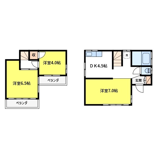 市川市曽谷7丁目戸建 間取り