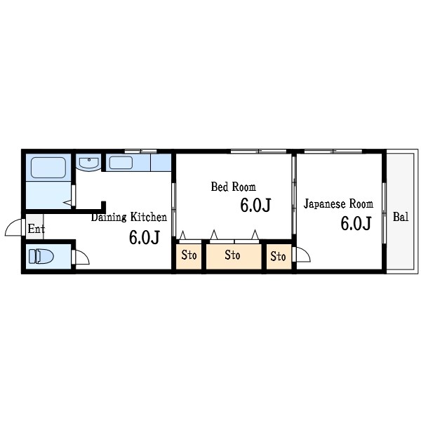 ホマレコーポ 間取り図