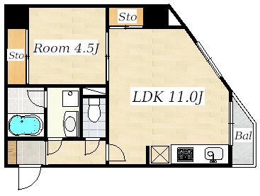 ARTERE東日本橋 間取り