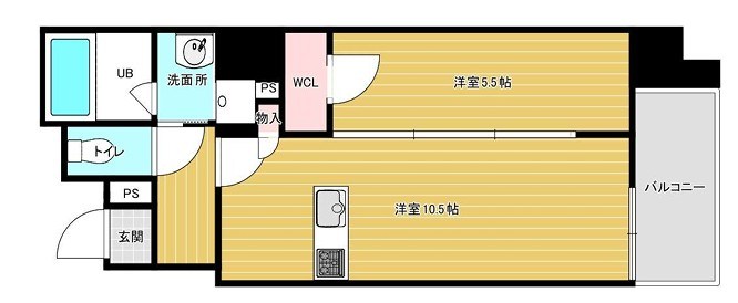 ティアラグレイス両国タワー 301号室 間取り