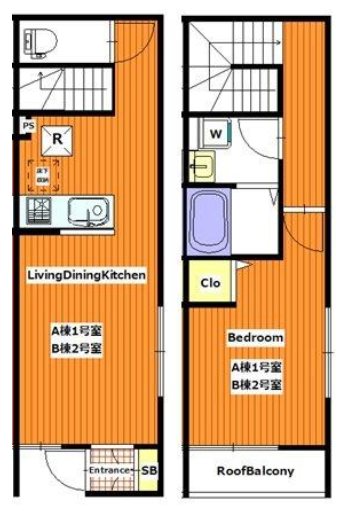 ルぺ A-1号室 間取り