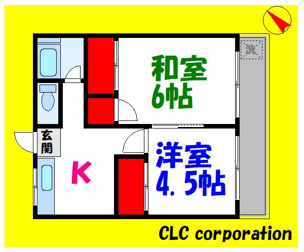 第２峯崎ハイツ 間取り図