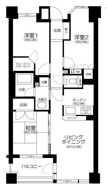 グランスイート瑞江 間取り図