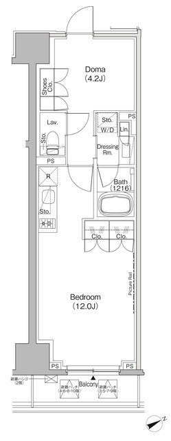 ザ・パークハビオ日本橋茅場町 間取り