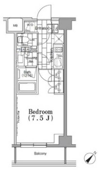 ONE ROOF　FLAT　TSUKISHIMA 間取り