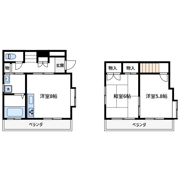 西馬橋3丁目戸建 間取り
