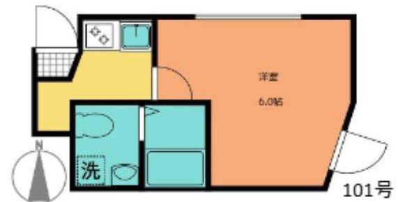NanoCare nishiarai 101号室 間取り