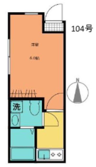 NanoCare nishiarai 104号室 間取り