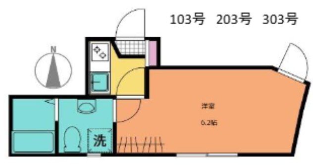 NanoCare nishiarai 103号室 間取り