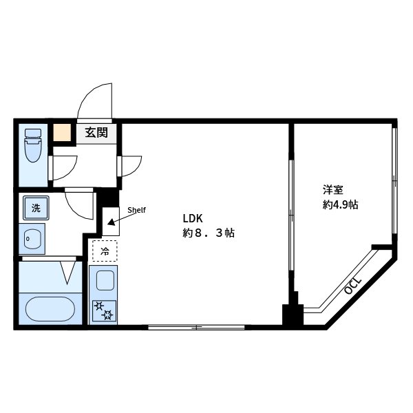 CASA　PIAZZA　西日暮里 間取り