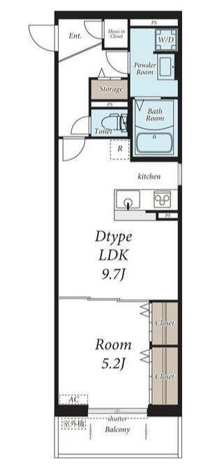 ヴィラ新小岩 間取り図