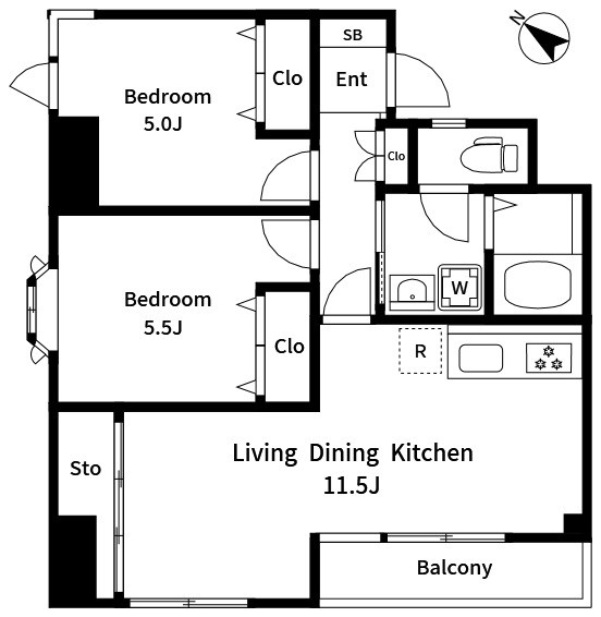 カドーロ学芸大 間取り図