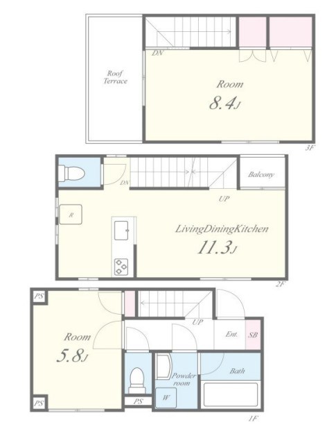 仮称）ミ・パティオA棟 間取り図