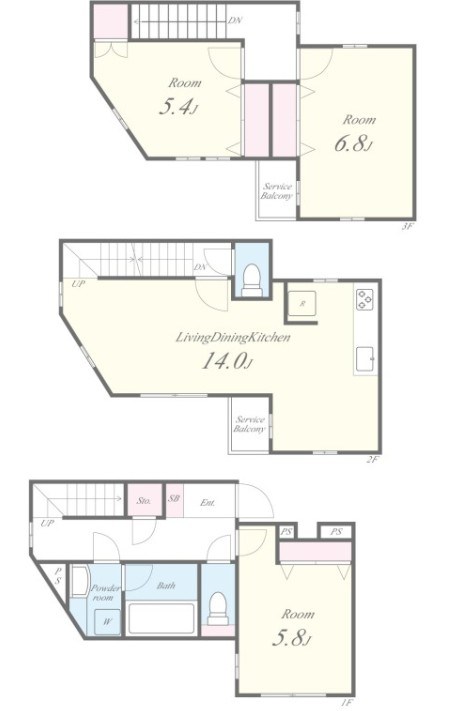 仮称）ミ・パティオA棟 間取り図