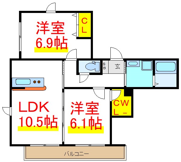 メゾンドヴァン 間取り