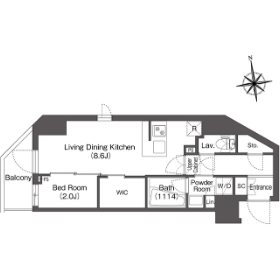 コンフォリア・リヴ西葛西 間取り図