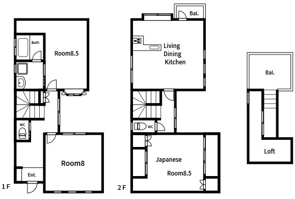 橋本貸家 間取り