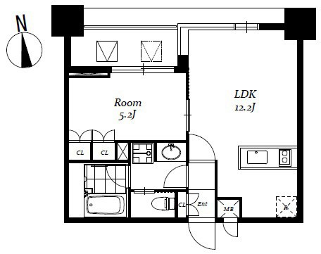 レジディア日本橋馬喰町Ⅲ 間取り